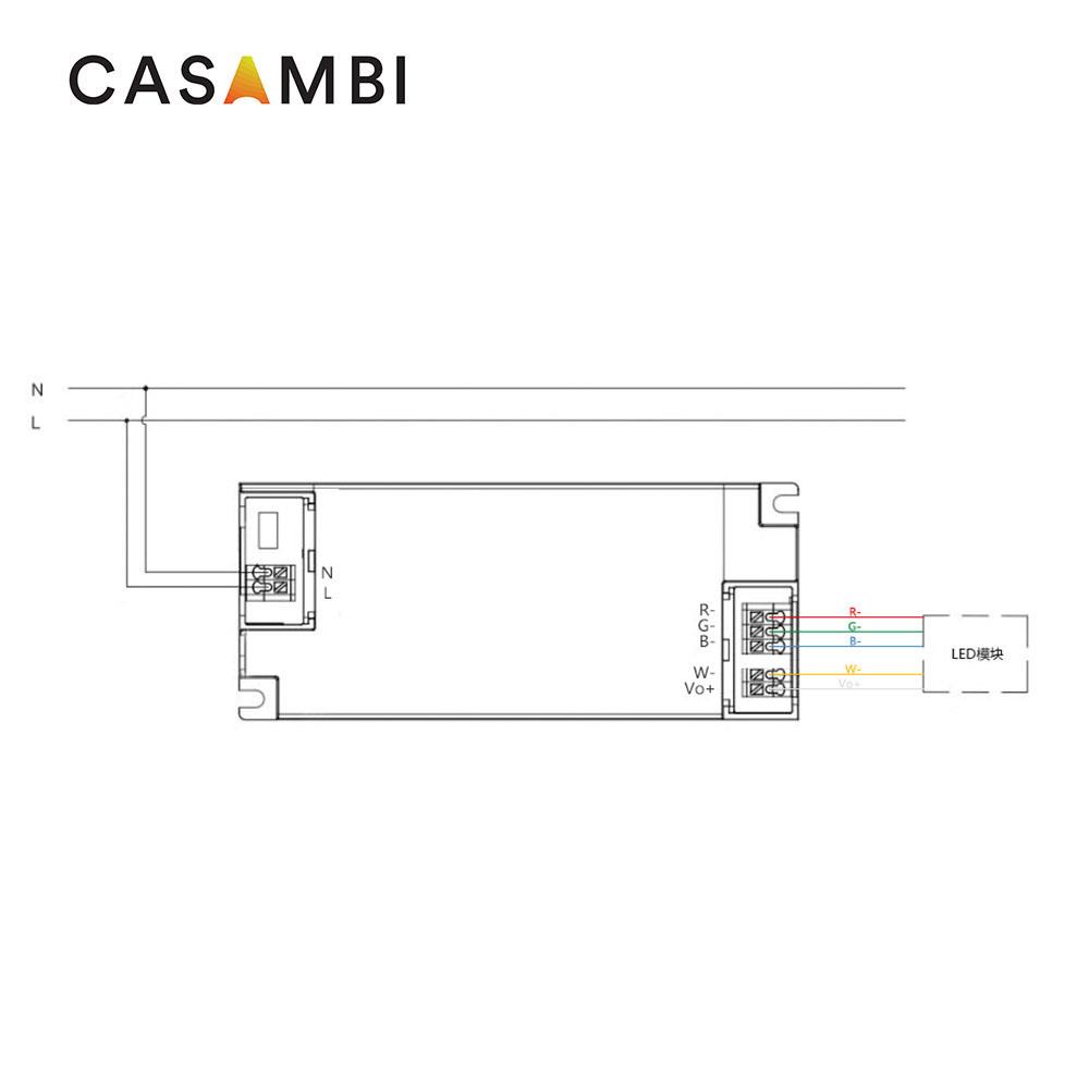 8-24W CASAMBI RGBW 120-277V CC